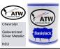 Preview: Chevrolet, Galavanized Silver Metallic, K0U: 1L Lackdose, von ATW Autoteile West.